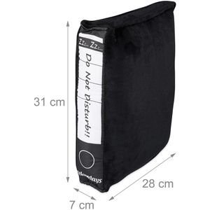 Produktbild für Sofakissen Relaxdays Bürokissen, schwarz