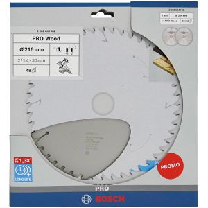 Produktbild für Kreissägeblatt Bosch PRO Wood, 2608644736, 2er Set