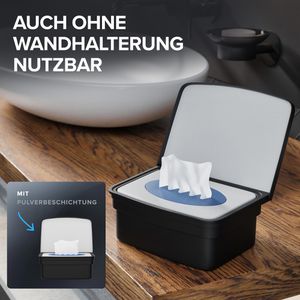 Produktbild für Feuchttücherbox ovimar Malmoya 81003880, schwarz