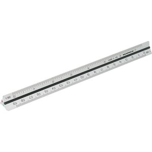 Produktbild für Dreikantmaßstab Rumold 195/1/15 Aluminium, 15cm