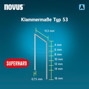 Produktbild für Tackerklammern Novus-Tools 53/6, 6mm