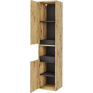 Produktbild für Bad-Hängeschrank Vicco Viola, artisan eiche