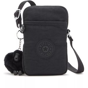 kipling Handytasche Tally, Black Noir, für Handys bis 7 Zoll, schwarz, Polyamid