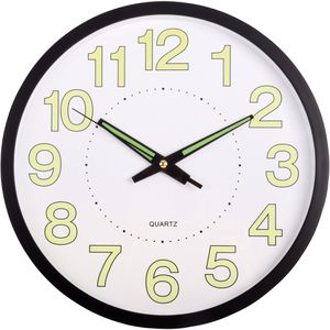 Produktbild für Wanduhr Böttcher-AG Leuchtziffern Kunststoff, analog, Quarzuhr