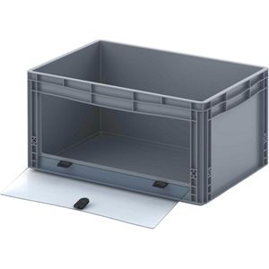 Eurobox AUER EG SKL 64/32 HG, grau, mit Acrylglas-Sichtklappe