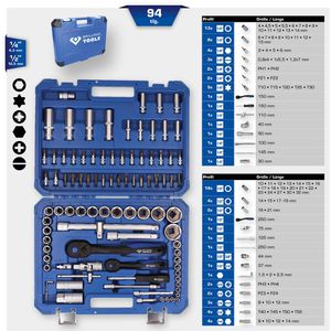 Produktbild für Werkzeugkoffer Brilliant-Tools Steckschlüssel, BT023094