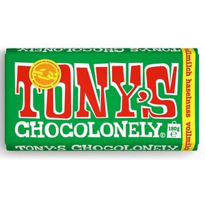 Tonys-Chocolonely Tafelschokolade Vollmilch, Haselnuss, Fairtrade, 180g