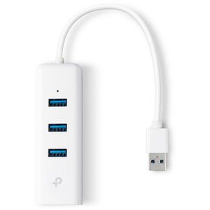 Produktbild für USB-Hub TP-Link UE330, weiß, mit LAN