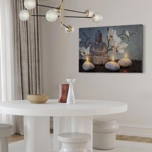 Produktbild für Wandbild Artgeist Buddha &amp; Steine