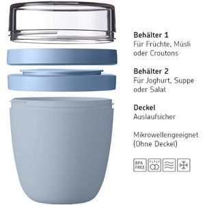 Produktbild für Müslibecher Mepal Lunchpot Ellipse Nordic blue