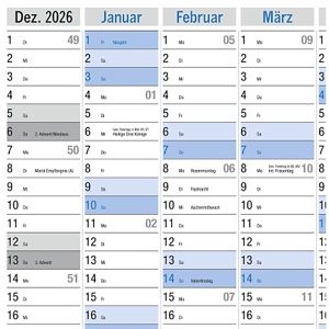 Produktbild für Plakatkalender Weingarten 2973000, Wandplaner Neutral, 2027