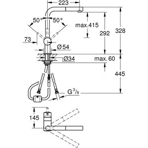 Produktbild für Küchenarmatur GROHE Minta 32168000, chrom