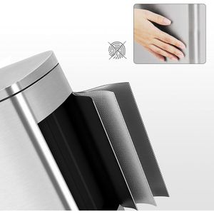 Produktbild für Mülleimer Songmics LTB050E01, silber
