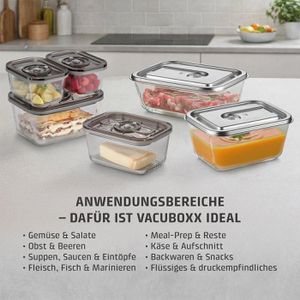 Produktbild für Vakuumbehälter Caso VacuBoxx Eco Duo S, Glas, Set, 2-teilig