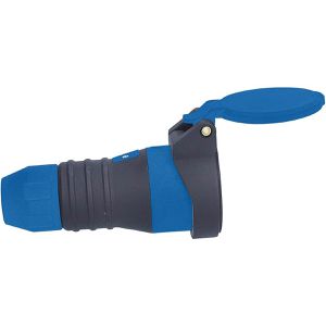 Produktbild für Schutzkontakt-Kupplung as-Schwabe 62310, schwarz / blau