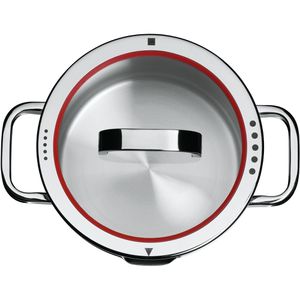 Produktbild für Topfdeckel WMF Function 4, mit Edelstahlring und Silikonrand