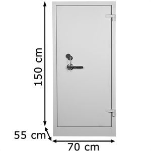 Produktbild für Aktenschrank G-Office FSC.1570, aus Metall, feuerfest