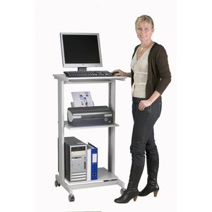 Produktbild für Computertisch Twinco 6830-9, Twin Click, mit Rollen