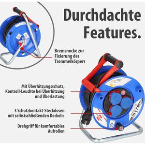 Produktbild für Kabeltrommel Brennenstuhl Garant, für außen IP44