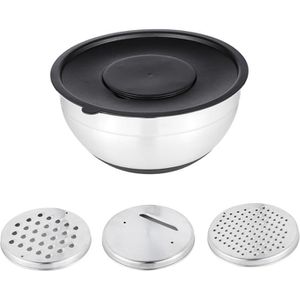 Schüssel Böttcher-AG Set mit Deckel und Reiben, 4-teilig