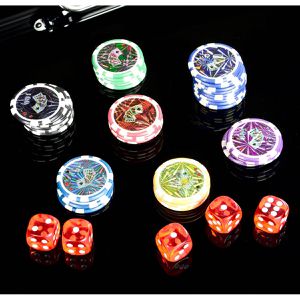 Produktbild für Pokerkoffer Nexos FP32523, Laser-Chips mit Wertaufdruck