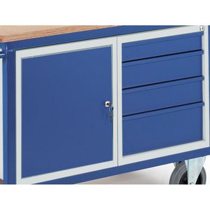 Produktbild für Werkstattwagen Rollcart 07-4307, Tragkraft 600 kg