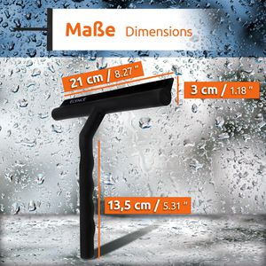 Produktbild für Duschabzieher ECENCE Silikon, Edelstahl