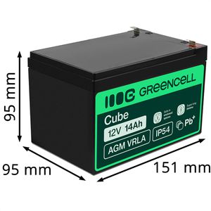 Produktbild für AGM-Batterie Green-Cell VRLA