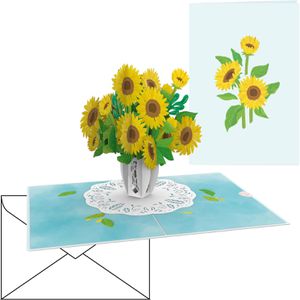 Produktbild für Grußkarten papercrush 3D Sonnenblumen