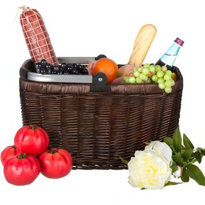 Produktbild für Einkaufskorb anndora TW-1010D Weidenkorb, dunkelbraun