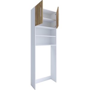 Waschmaschinenschrank VCM Jutas 919461, eiche / weiß