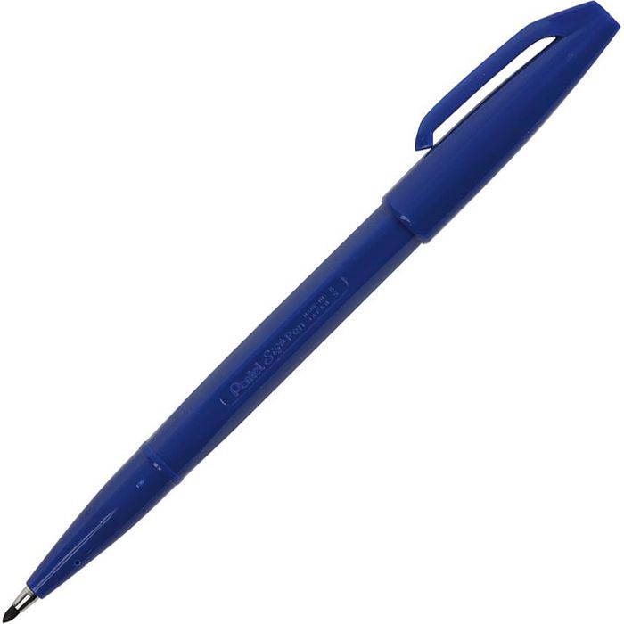 Pentel Sign Pen S 520 – 3 Stück, Silbergrau | 1,0 Mm Metallspitze, Licht- & Wasserfest | 80% Recyceltes Material