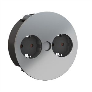 Einbausteckdose Bachmann 931.021 Twist, mit 2 m Kabel, drehbar
