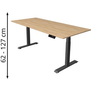 Schreibtisch Kerkmann Move 1 stable, eiche hell / anthrazit