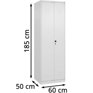 Produktbild für Spind CP-Möbel 80002-20 Classic PLUS, Doppelspind, weiß