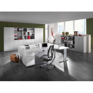 Produktbild für Kombischrank Hammerbacher Solid 7600, lichtgrau