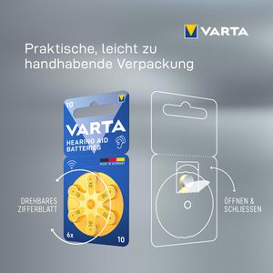 Produktbild für Hörgerätebatterie Varta 10
