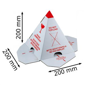 Produktbild für Palettenhütchen WIHEDÜ Nicht stapeln, 200 x 200 x 220 mm