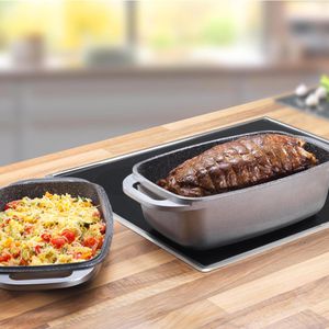 Produktbild für Bräter STONELINE XXL 10560 grau, aus Aluguss