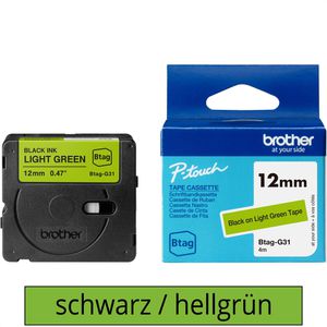 Schriftband Brother Btag-G31, 12mm