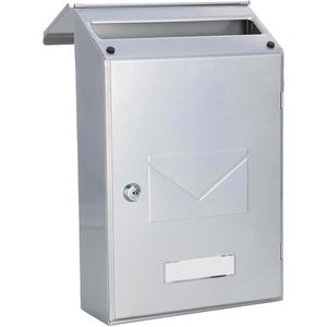 Produktbild für Briefkasten Rottner T02939, Pisa, silber, aus Stahl