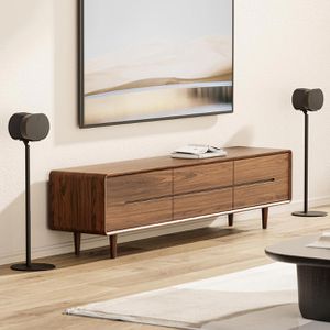 Produktbild für Lautsprecherständer myWall HS44L, schwarz, aus Metall, 2 Stück