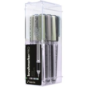 Brush-Pen karin 27C6 BrushmarkerPRO Grey Colours