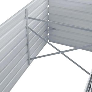 Produktbild für Hochbeet vidaXL 44840, aus verzinktem Stahl