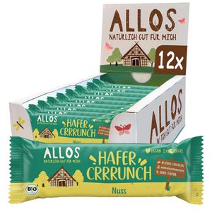 Müsliriegel Allos Hafer Crrrunch Nuss, BIO