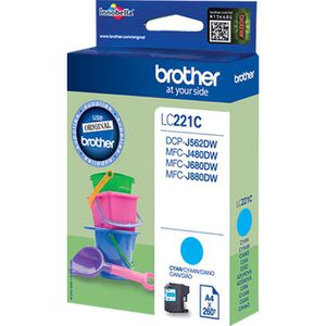 Produktbild für Tinte Brother LC-221C cyan
