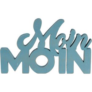 Heitmann-Deco Schriftzug aus Holz, Aufsteller, Moin-Moin, 28 x 17 cm
