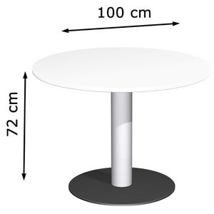 Produktbild für Besprechungstisch Geramöbel N-710202-W, rund
