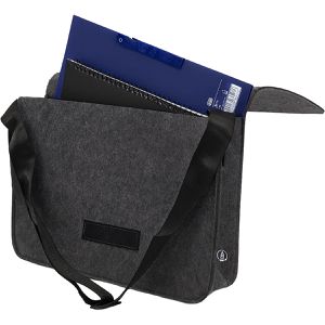 Produktbild für Umhängetasche STOP 46229, aus recyceltem Filz, grau
