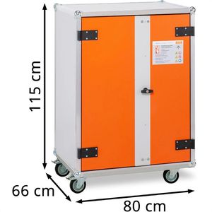 Produktbild für Akku-Ladeschrank CEMO Basic 8/10, mit 8 Steckdosen